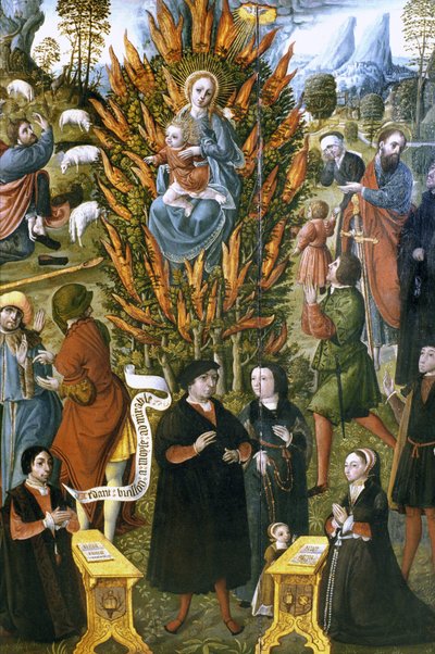 La Virgen con la zarza ardiente, encargada por Jean de Cermoise entre 1526 y 1531 de Unknown